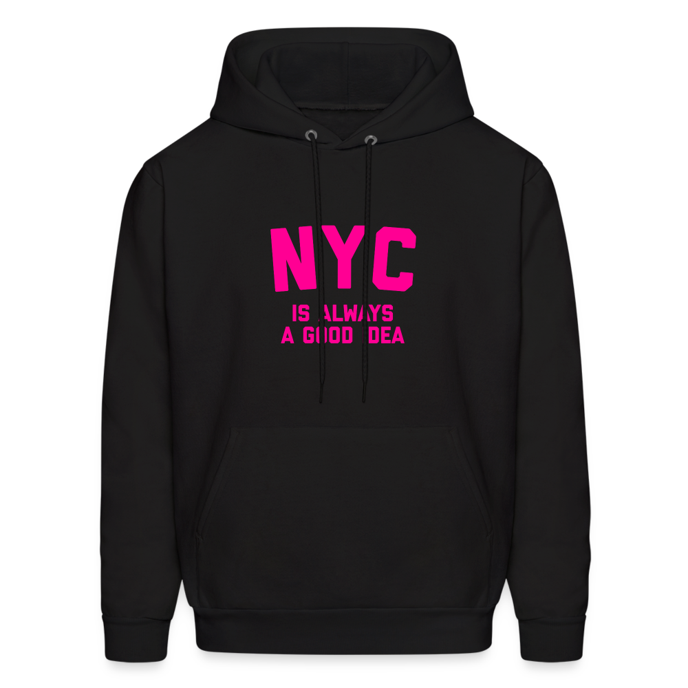 NYC Is Always A Good Idea Men's Hoodie - black