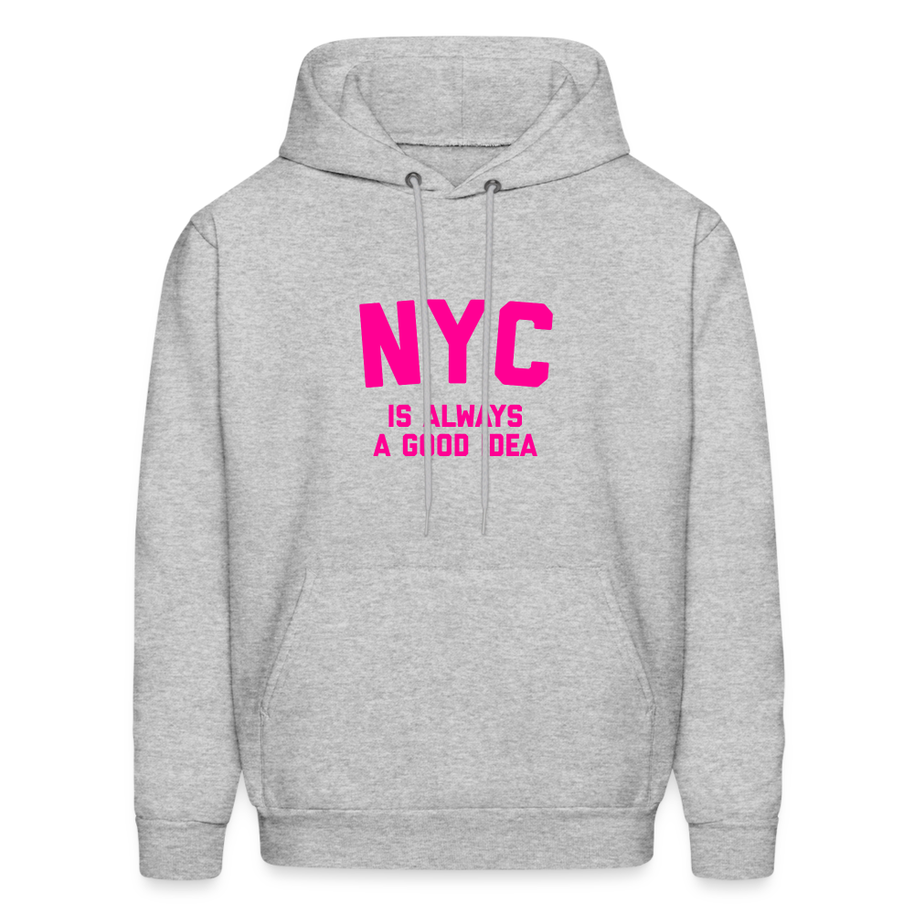NYC Is Always A Good Idea Men's Hoodie - heather gray