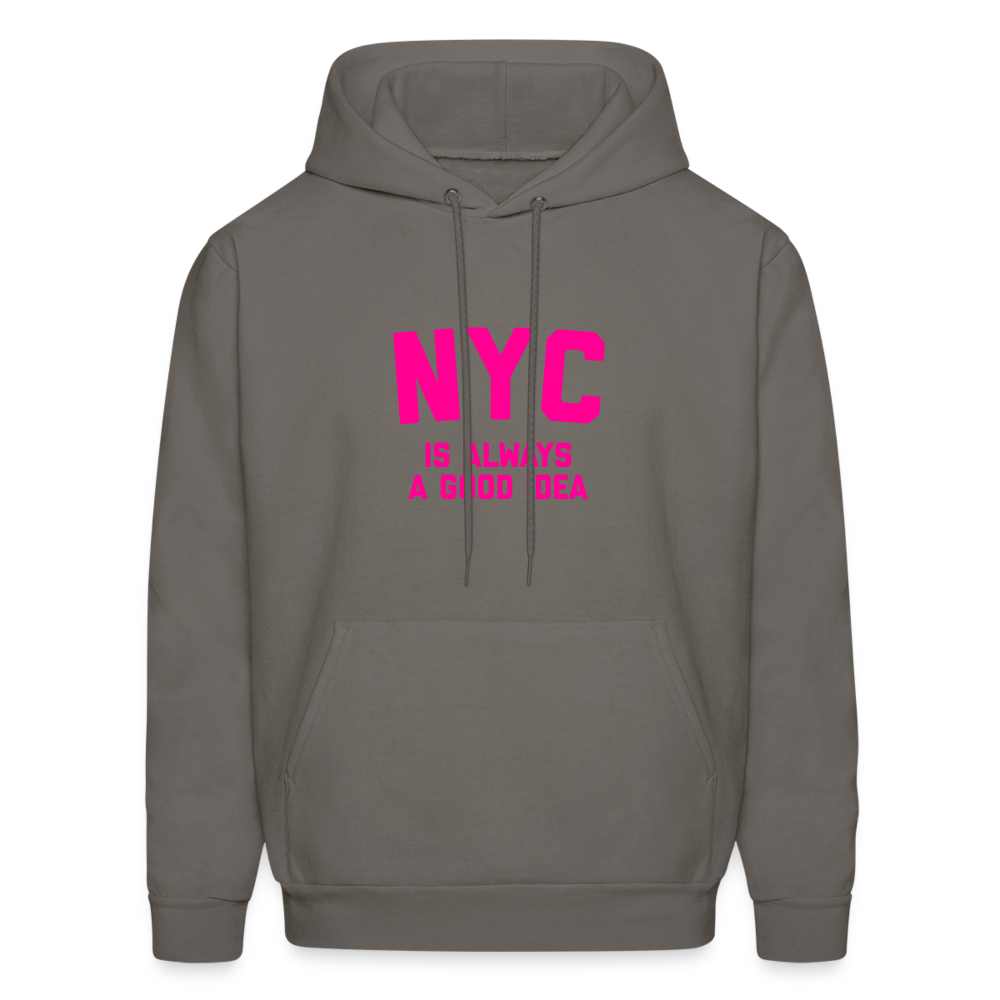NYC Is Always A Good Idea Men's Hoodie - asphalt gray