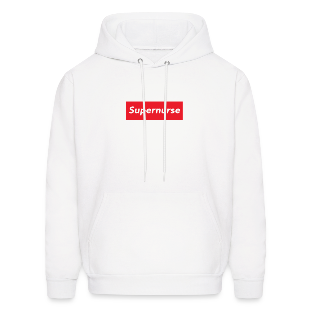 Supernurse Men's Hoodie - white
