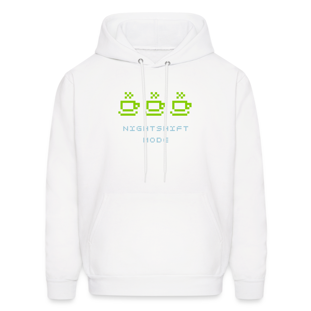 Nightshift Mode Men's Hoodie - white