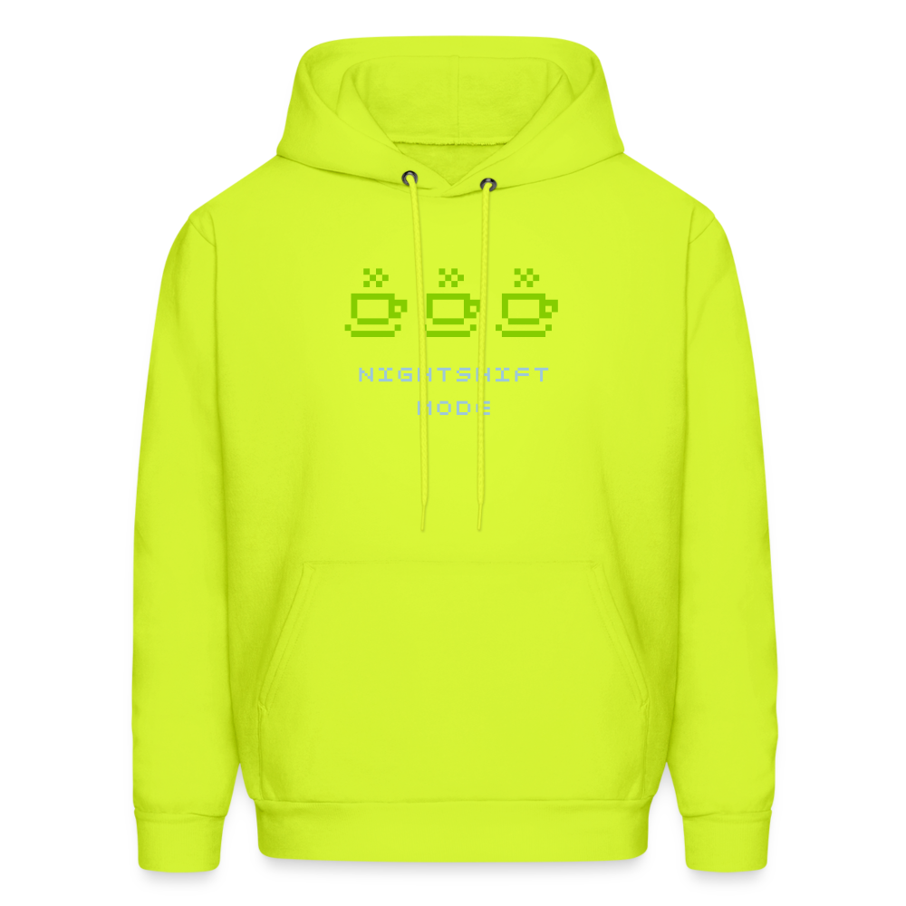 Nightshift Mode Men's Hoodie - safety green