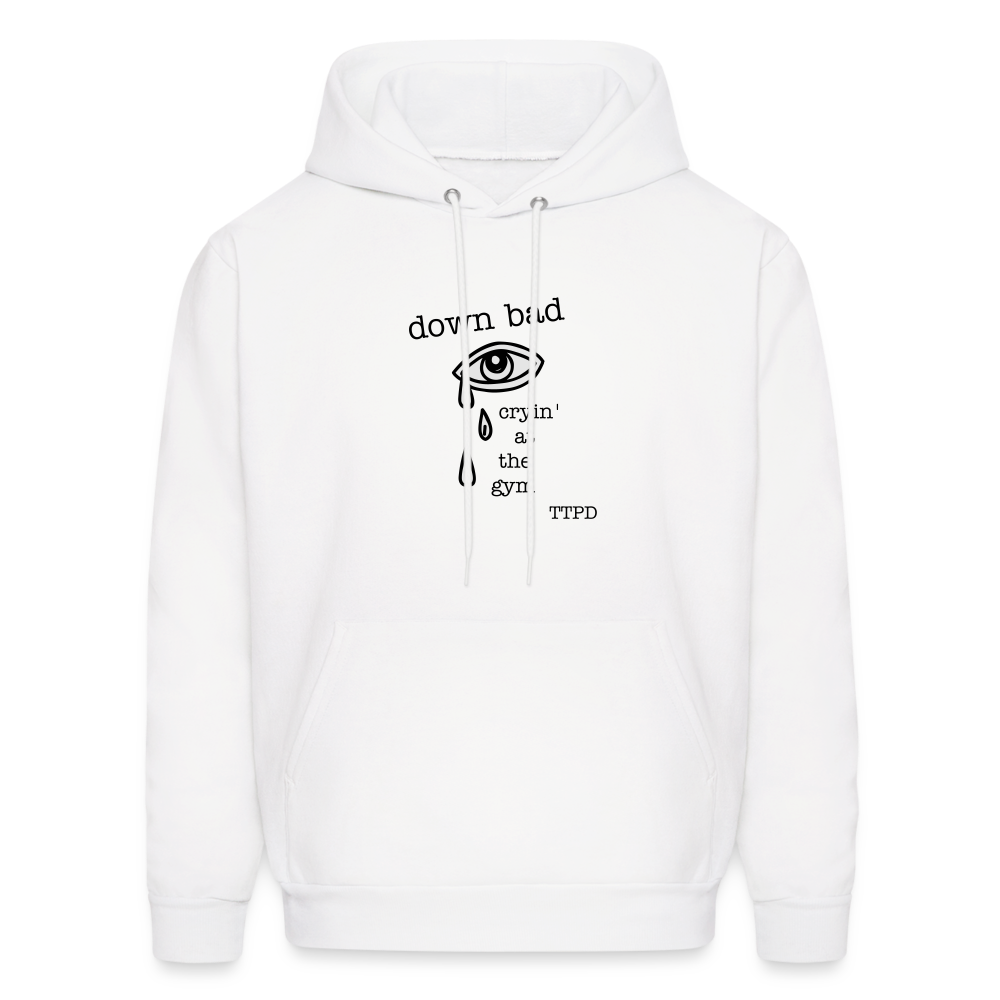Down Bad Men's Hoodie - white