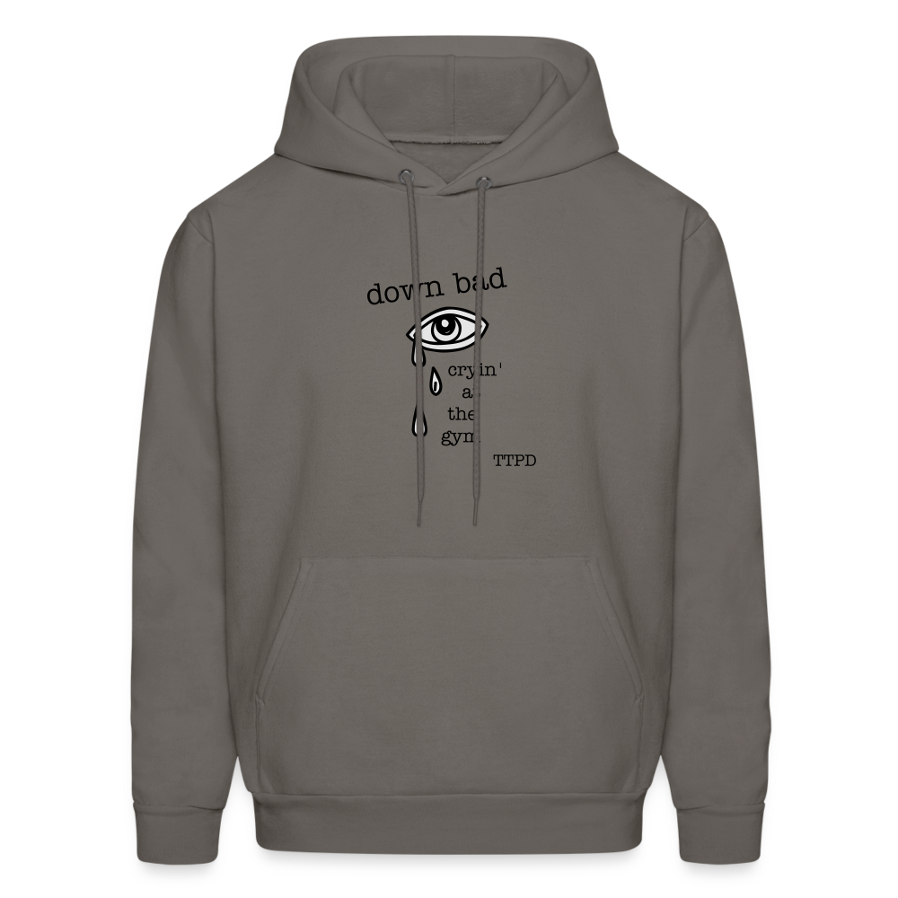 Down Bad Men's Hoodie - asphalt gray