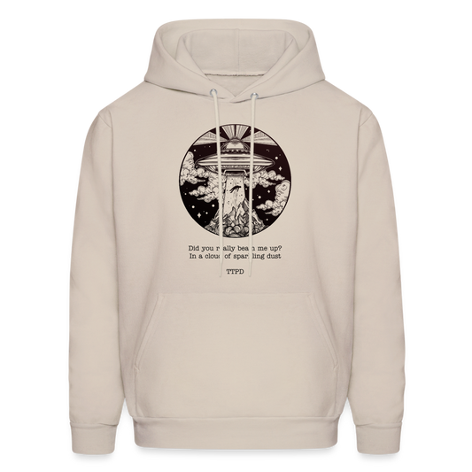 Did You Really Beam Me Up Down Bad Taylor Swift TTPD Men's Hoodie - Sand