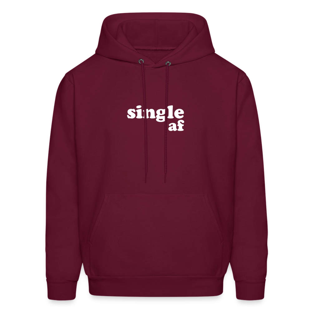 Single af Men's Hoodie - burgundy