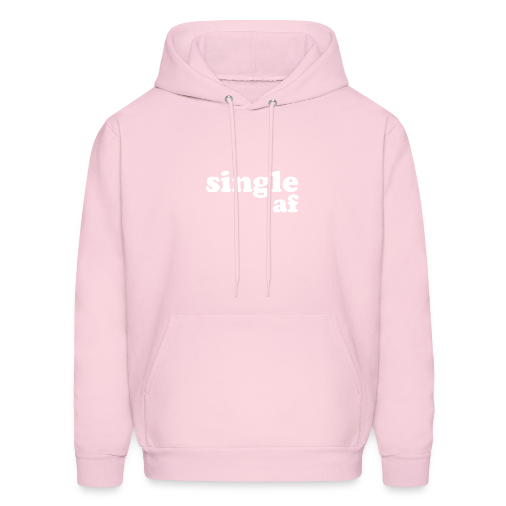 Single af Men's Hoodie - pale pink