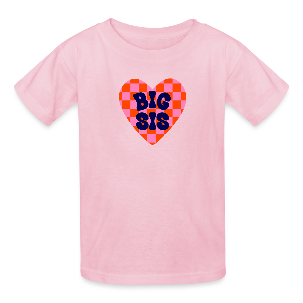 Big Sis Gildan Ultra Cotton Youth T-Shirt - light pink