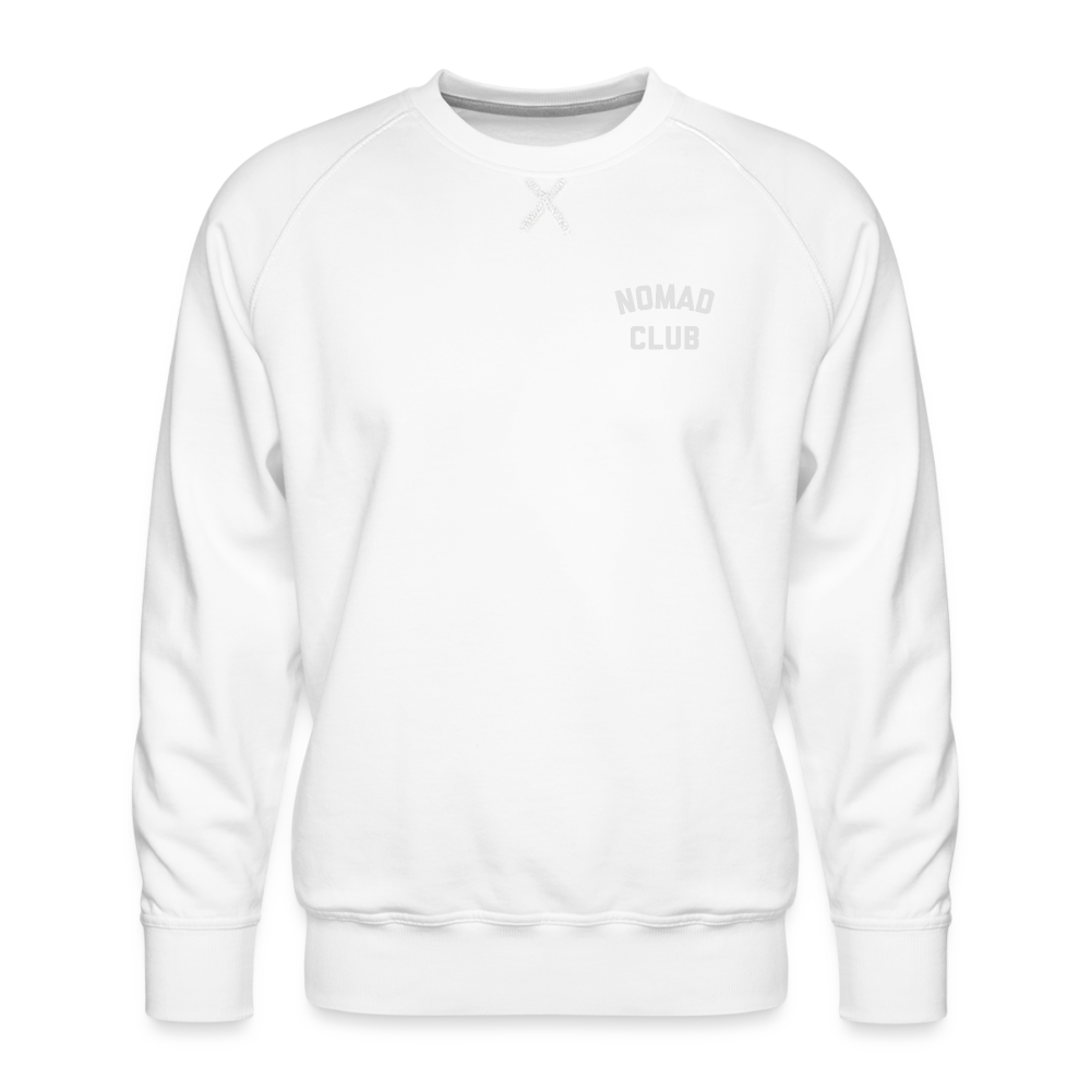 Nomad Club Men’s Premium Sweatshirt - white