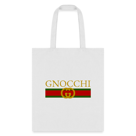 Gnocci Gucci Tote Bag - white