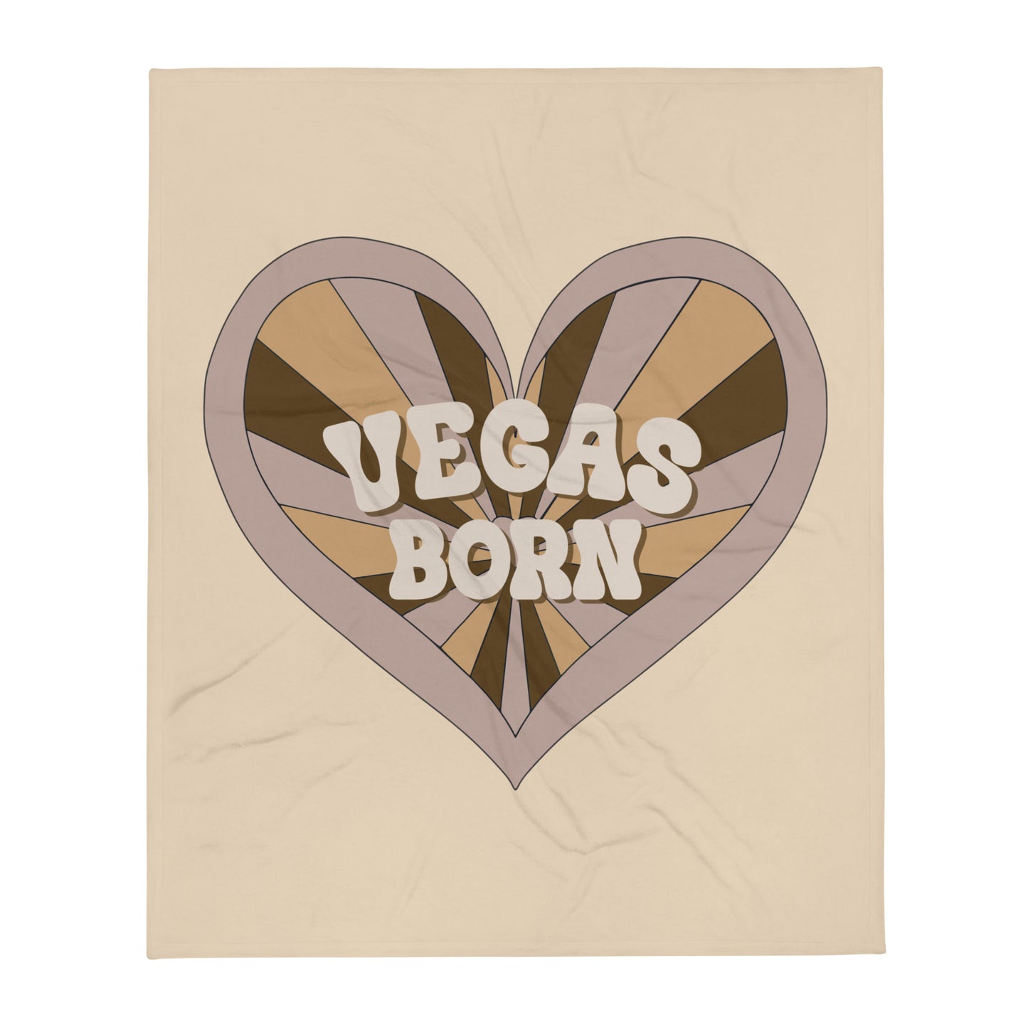 Vegas Born Throw Blanket