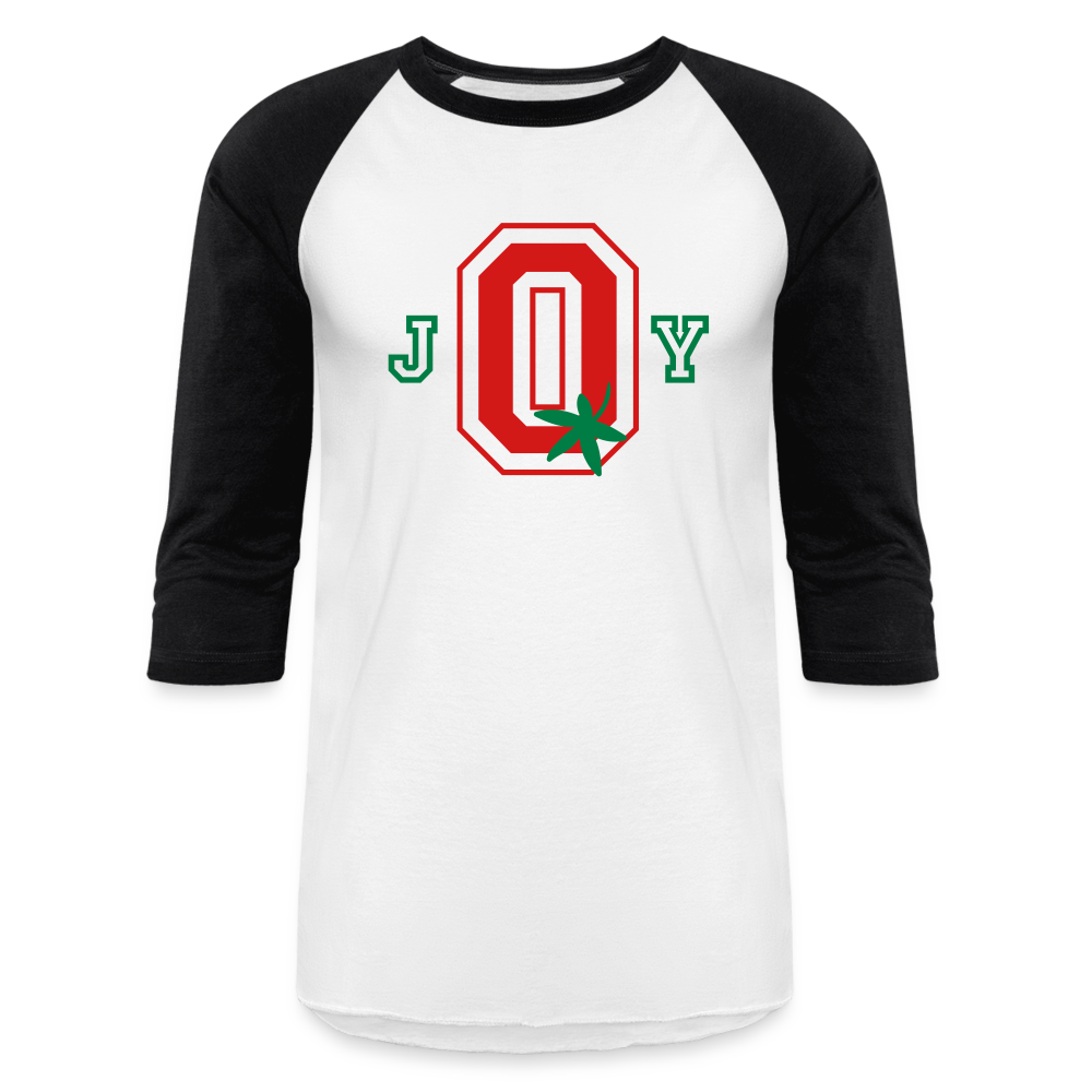 J-O-Y Ohio Football Baseball T-Shirt - white/black