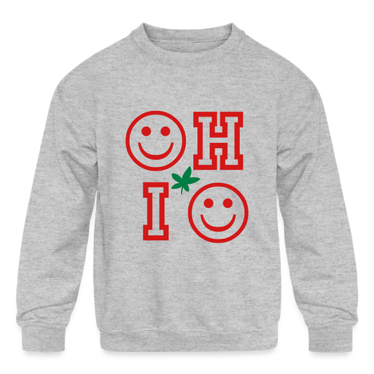 OHIO Kids' Crewneck Sweatshirt - heather gray
