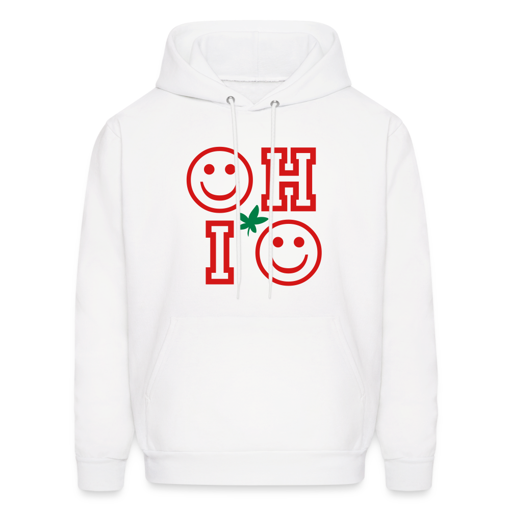 OHIO Smile Men's Hoodie - white