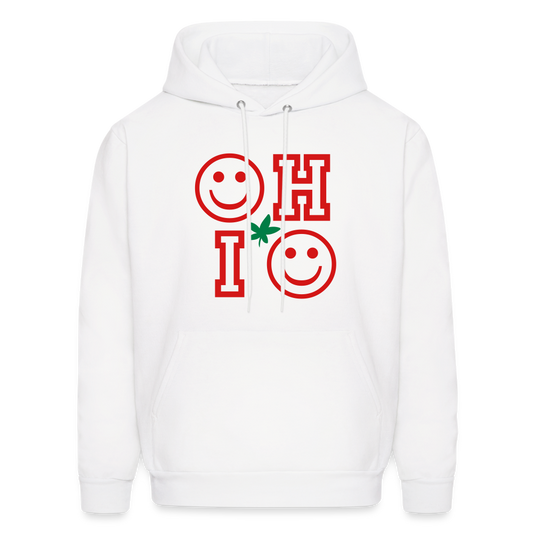 OHIO Smile Men's Hoodie - white