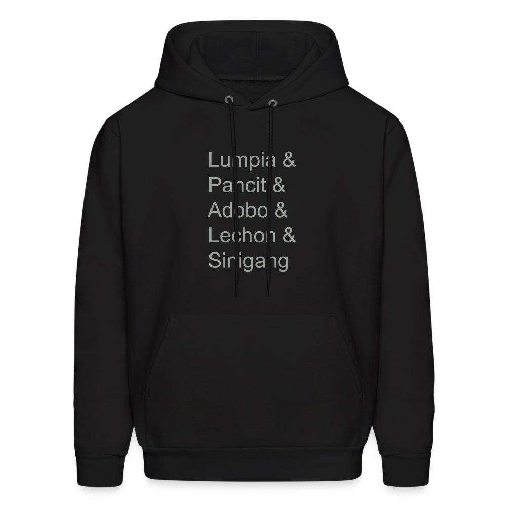 Lumpia & Pancit & Adobo Unisex Crewneck Sweatshirt - black