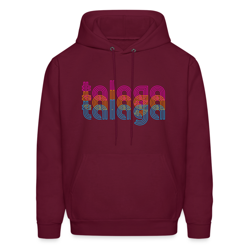 Talaga 70s Men's Hoodie - burgundy