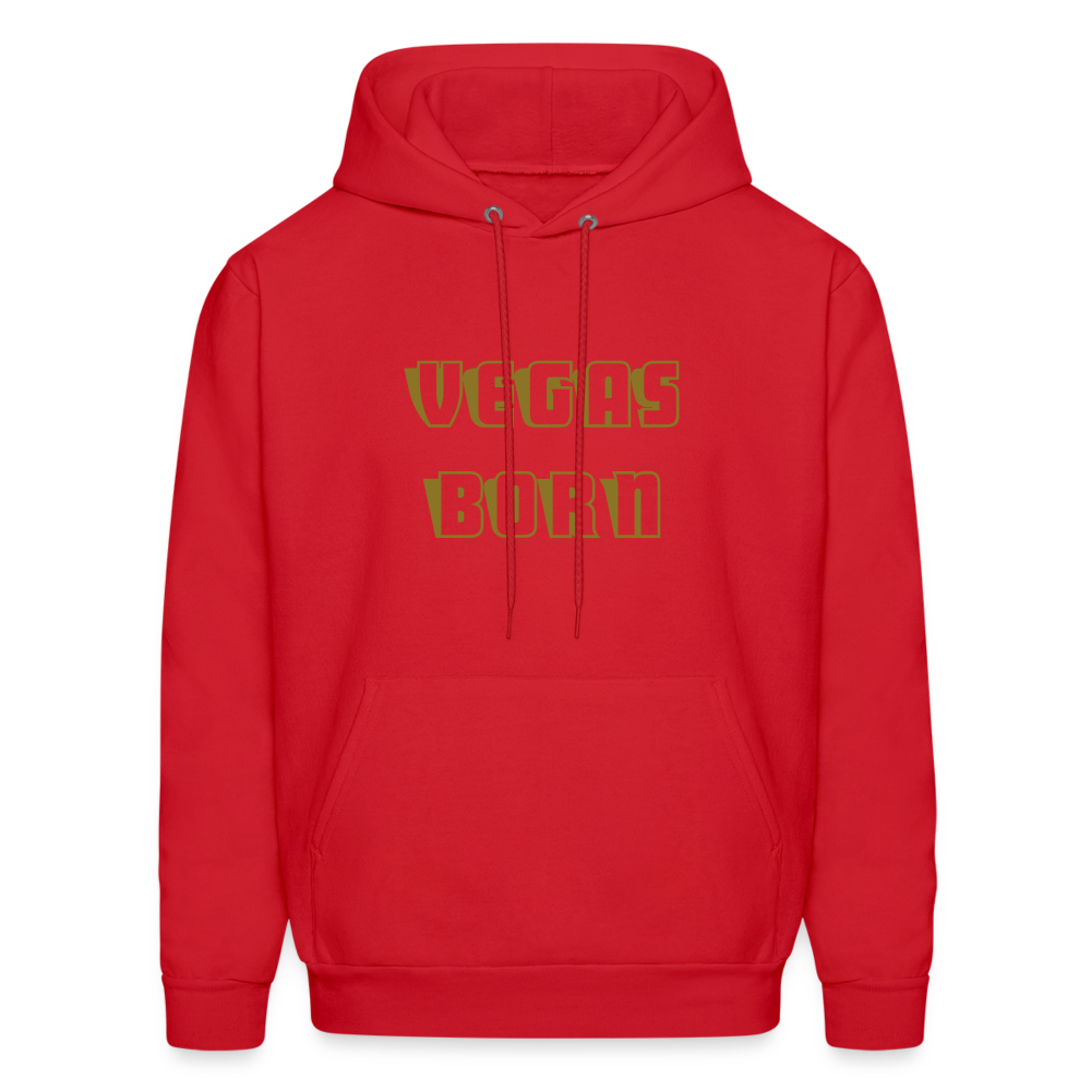 Vegas Born Men's Hoodie - red
