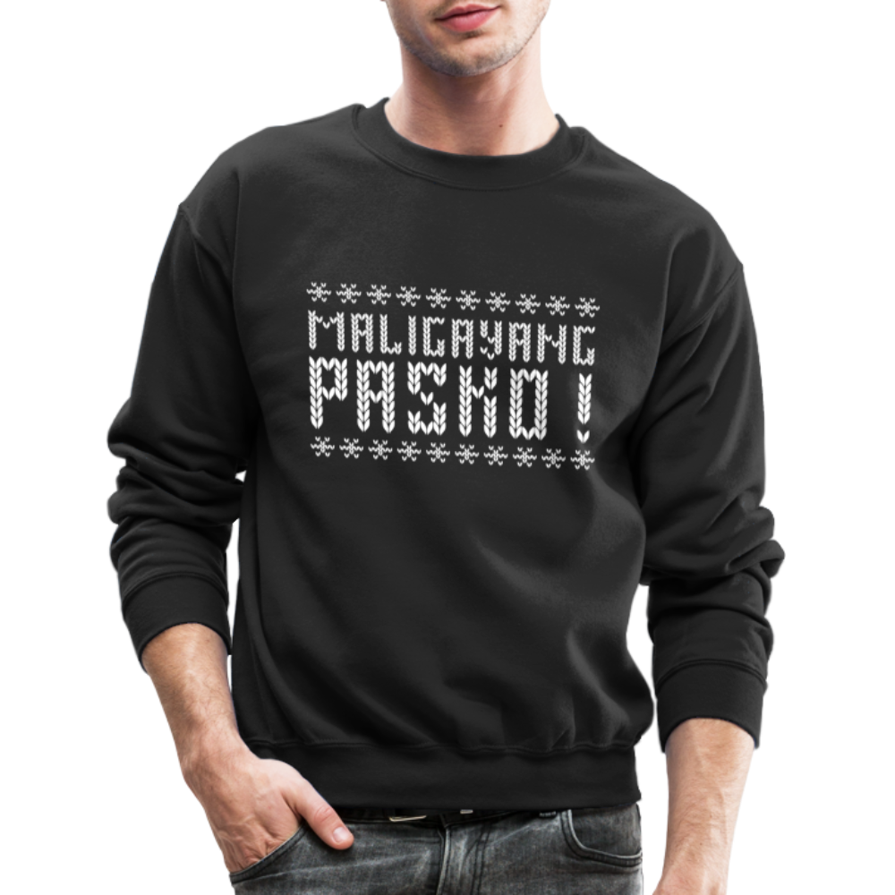 Maligayang Pasko! Ugly Crewneck Sweatshirt - black