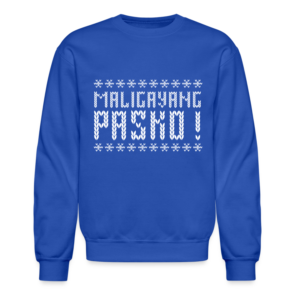 Maligayang Pasko! Ugly Crewneck Sweatshirt - royal blue