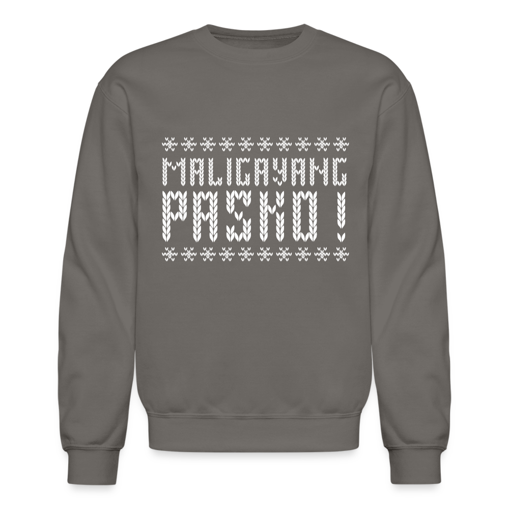 Maligayang Pasko! Ugly Crewneck Sweatshirt - asphalt gray