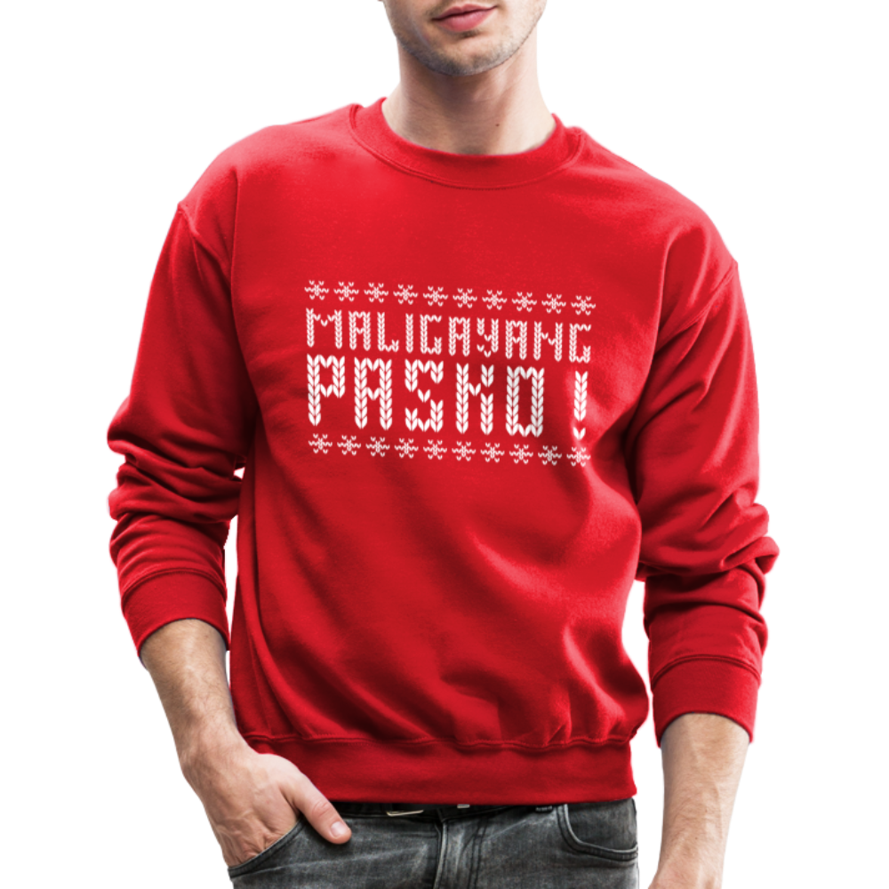 Maligayang Pasko! Ugly Crewneck Sweatshirt - red