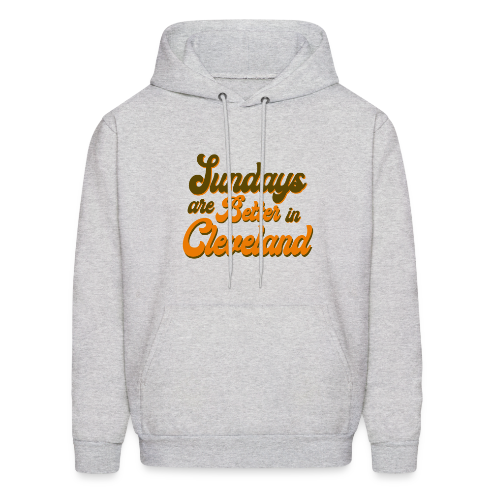 Sundays are Better in Cleveland Men's Hoodie - ash