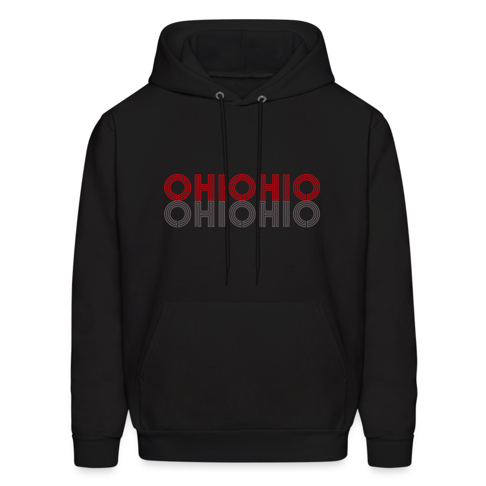 Retro OHIO 70s Men's Hoodie - black