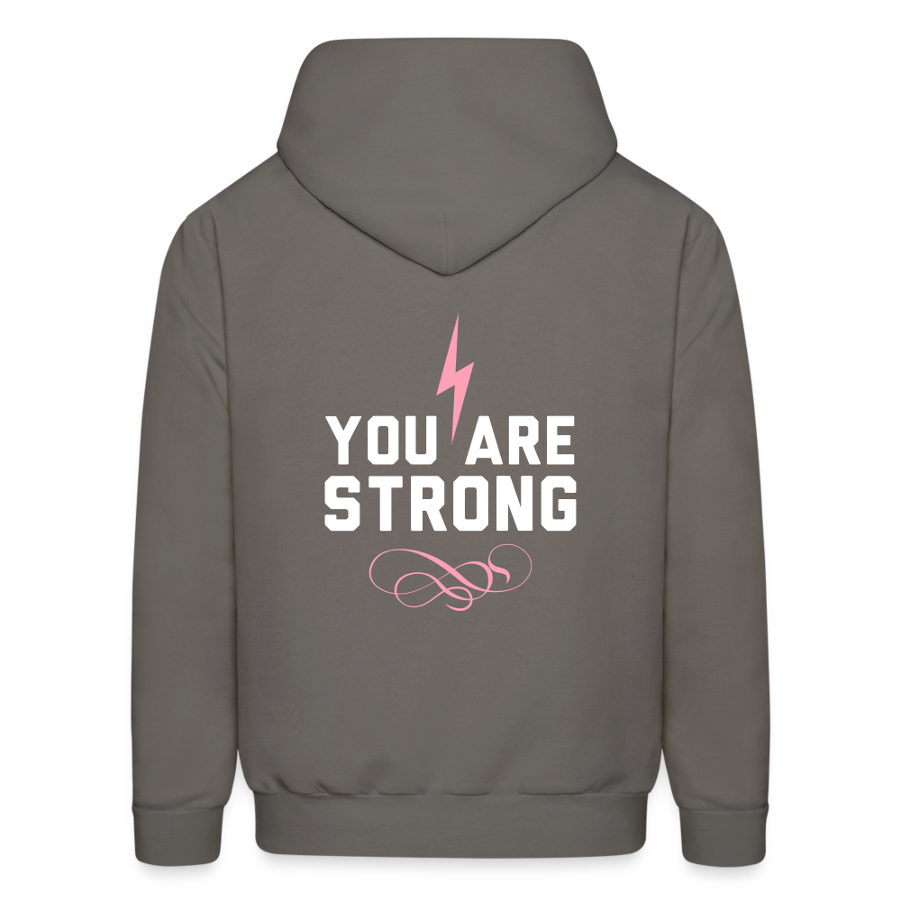 You Are Strong Bolt Hoodie - asphalt gray