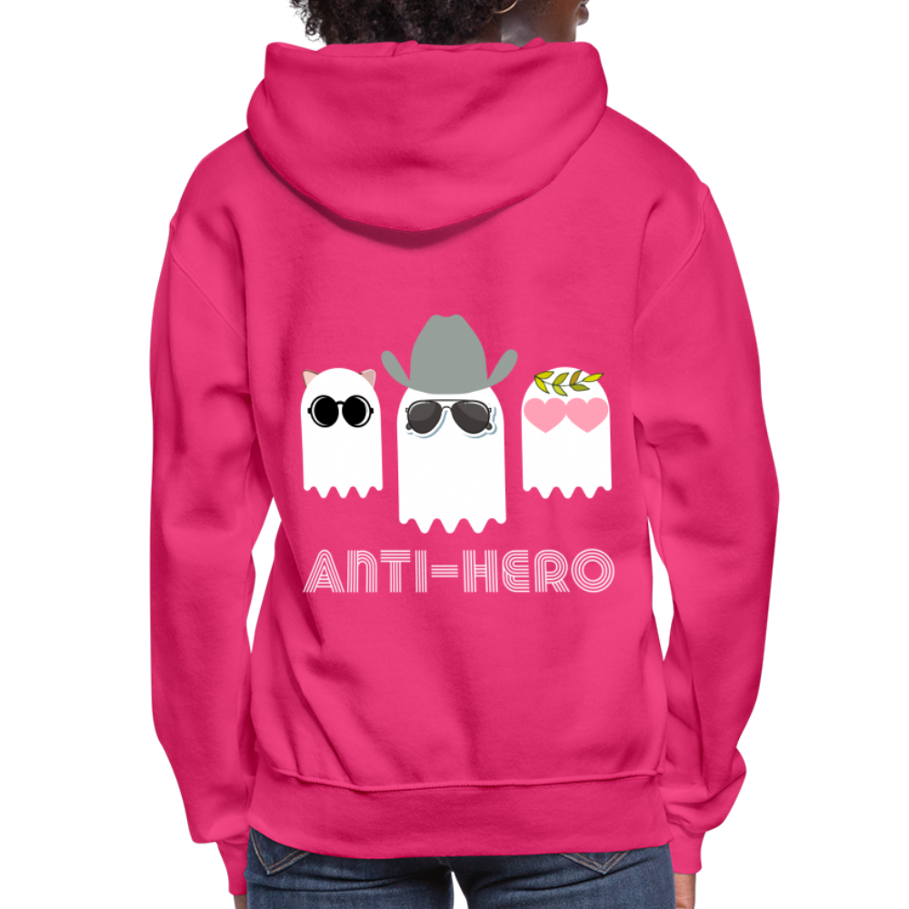 Anti-Hero Ghosts Women's Hoodie - fuchsia