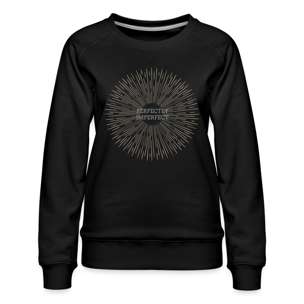 Perfectly Imperfect Women’s Premium Sweatshirt - black
