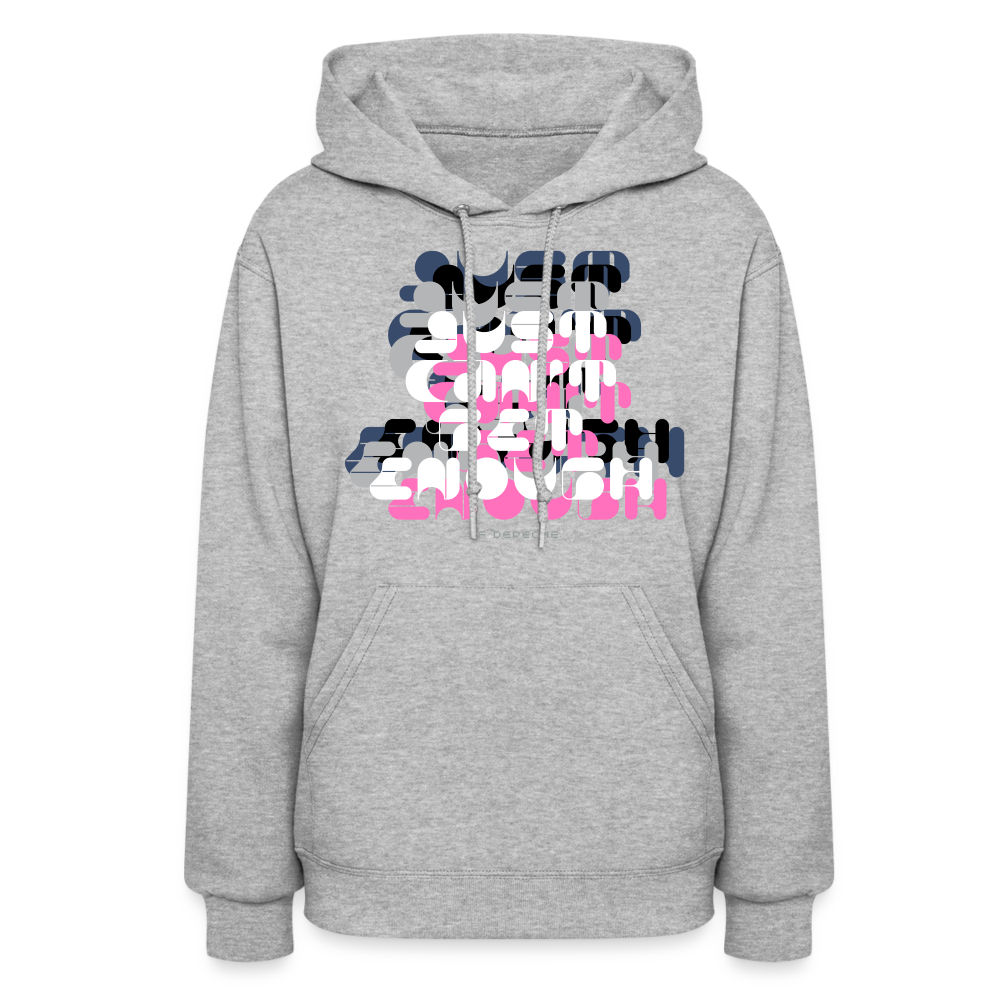 Just can't Get Enough DM 80s Pop Art Women's Hoodie - heather gray