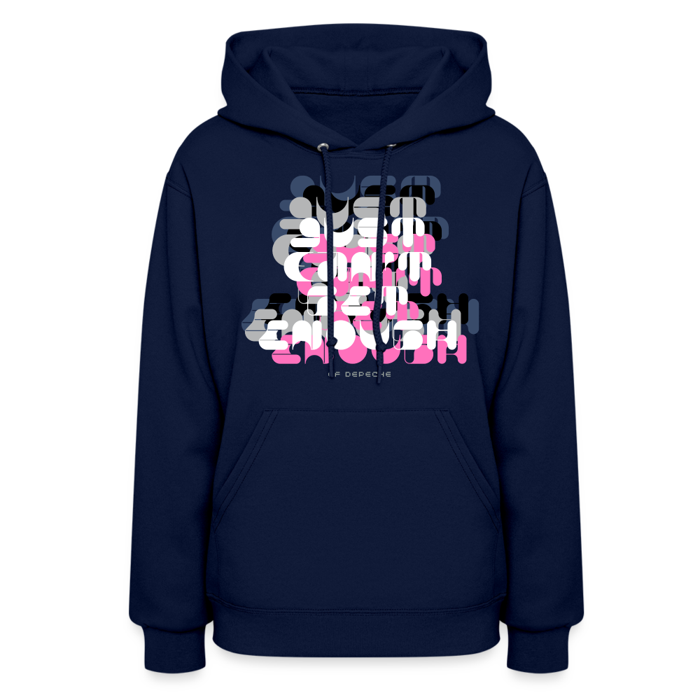 Just can't Get Enough DM 80s Pop Art Women's Hoodie - navy