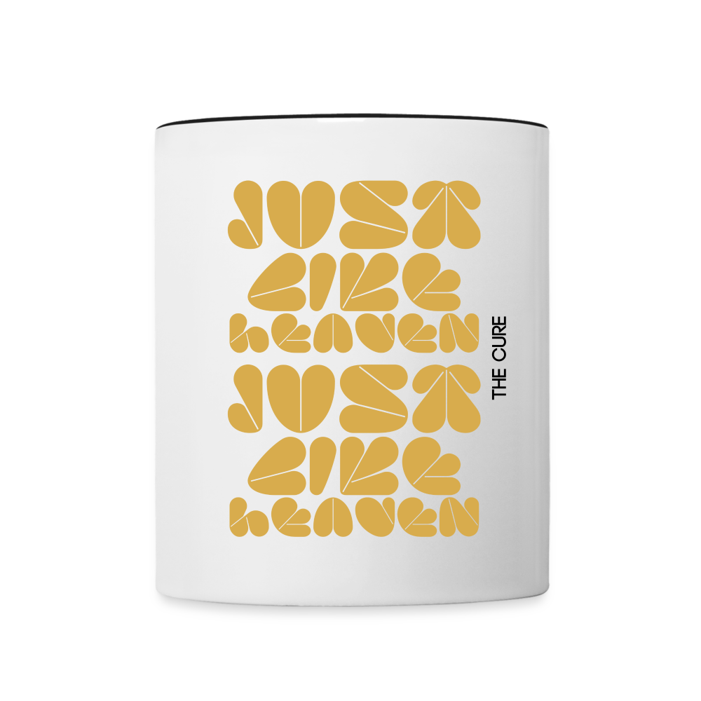 Just Like Heaven the Cure 80s Pop Art Contrast Coffee Mug - white/black
