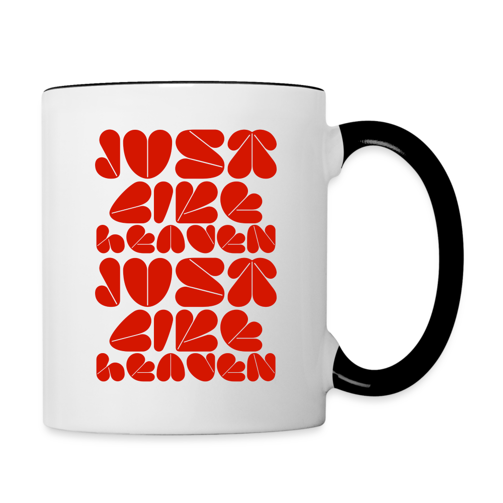 Just Like Heaven the Cure 80s Pop Art Contrast Coffee Mug - white/black