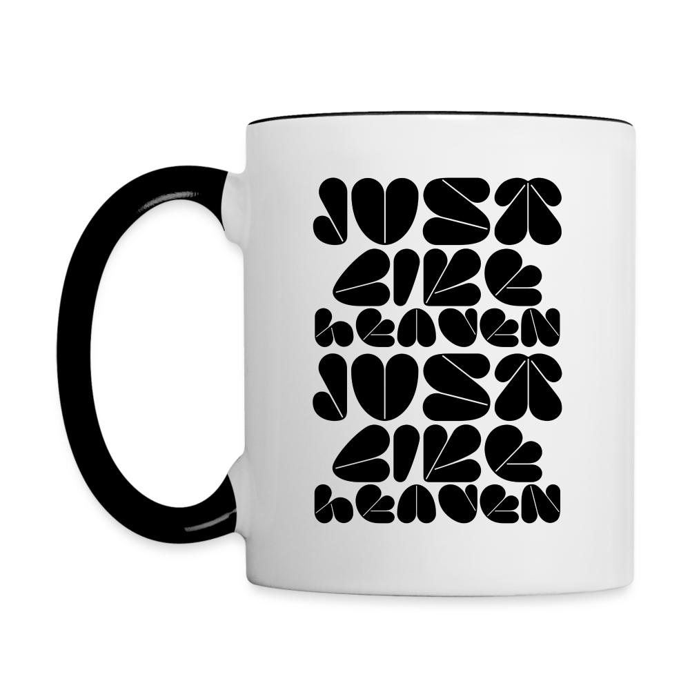 Just Like Heaven the Cure 80s Pop Art Contrast Coffee Mug - white/black