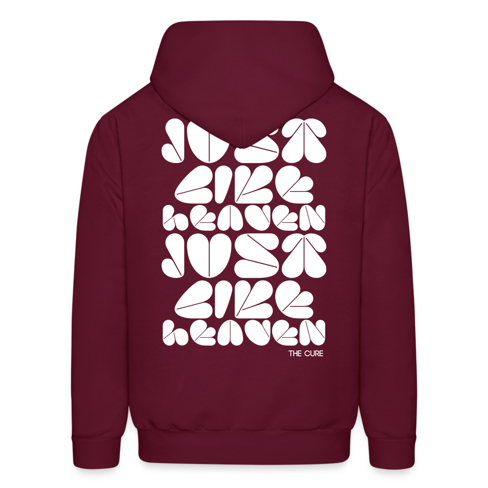 Just Like Heaven the Cure 80s Pop Art Men's Hoodie - burgundy