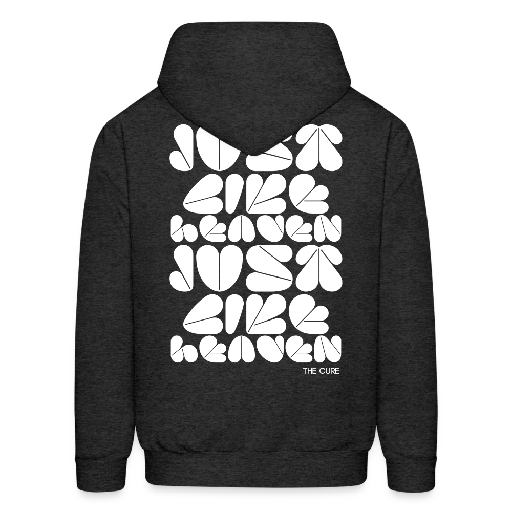 Just Like Heaven the Cure 80s Pop Art Men's Hoodie - charcoal grey