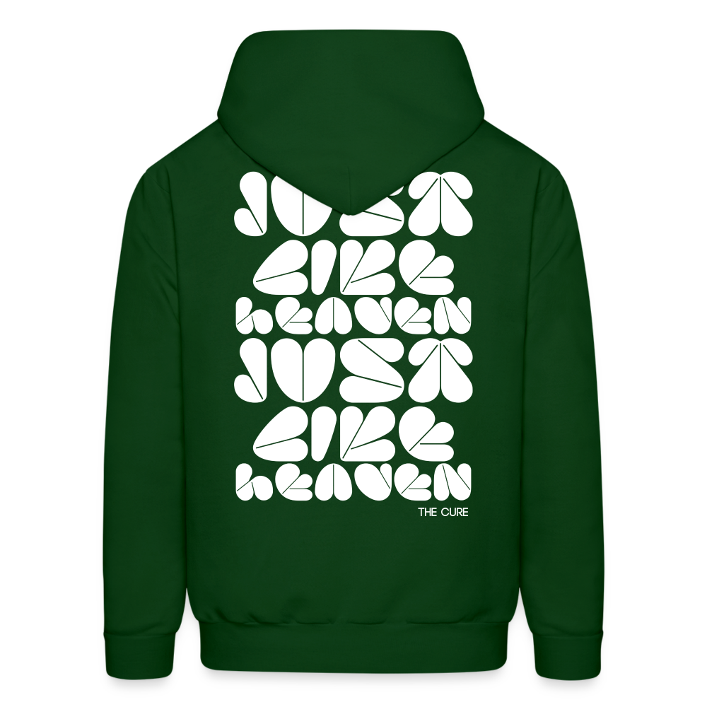 Just Like Heaven the Cure 80s Pop Art Men's Hoodie - forest green