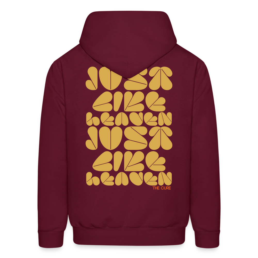 Just Like Heaven the Cure 80s Pop Art Men's Hoodie - burgundy