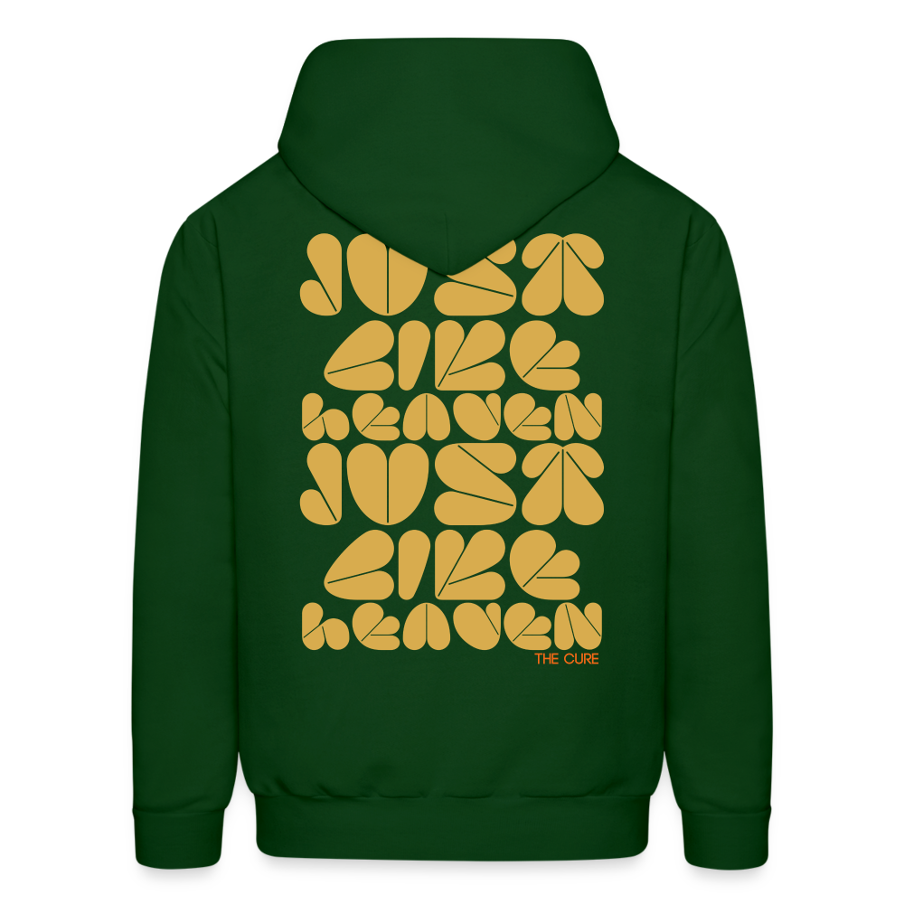 Just Like Heaven the Cure 80s Pop Art Men's Hoodie - forest green