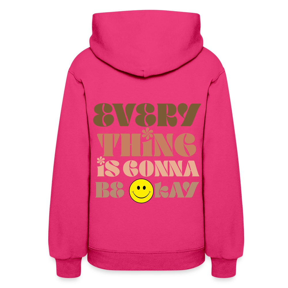 Everything is Gonna Be Okay Women's Hoodie - fuchsia