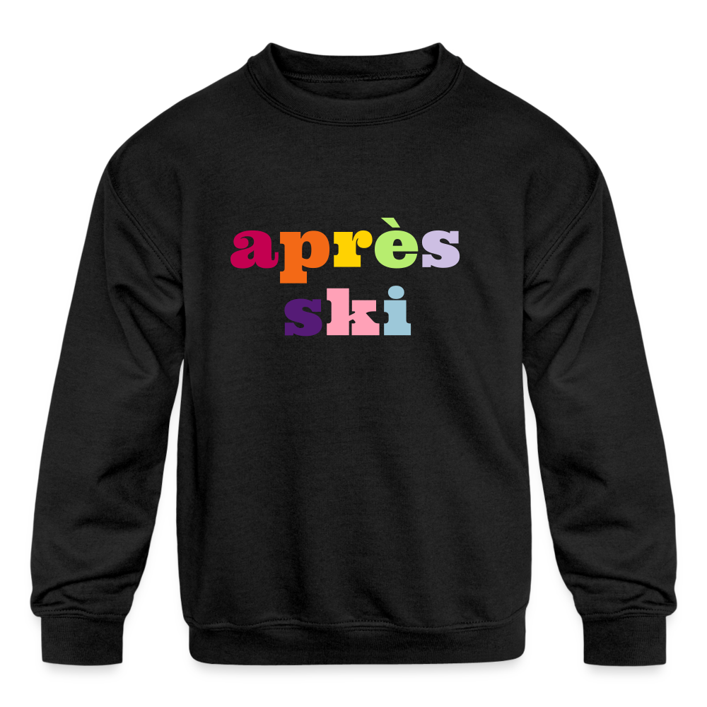 Après Ski Kids' Crewneck Sweatshirt - black