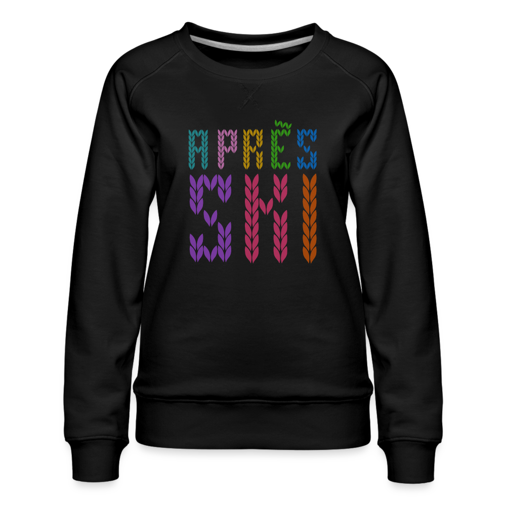 Après Ski Color Stitch Women’s Premium Sweatshirt - black