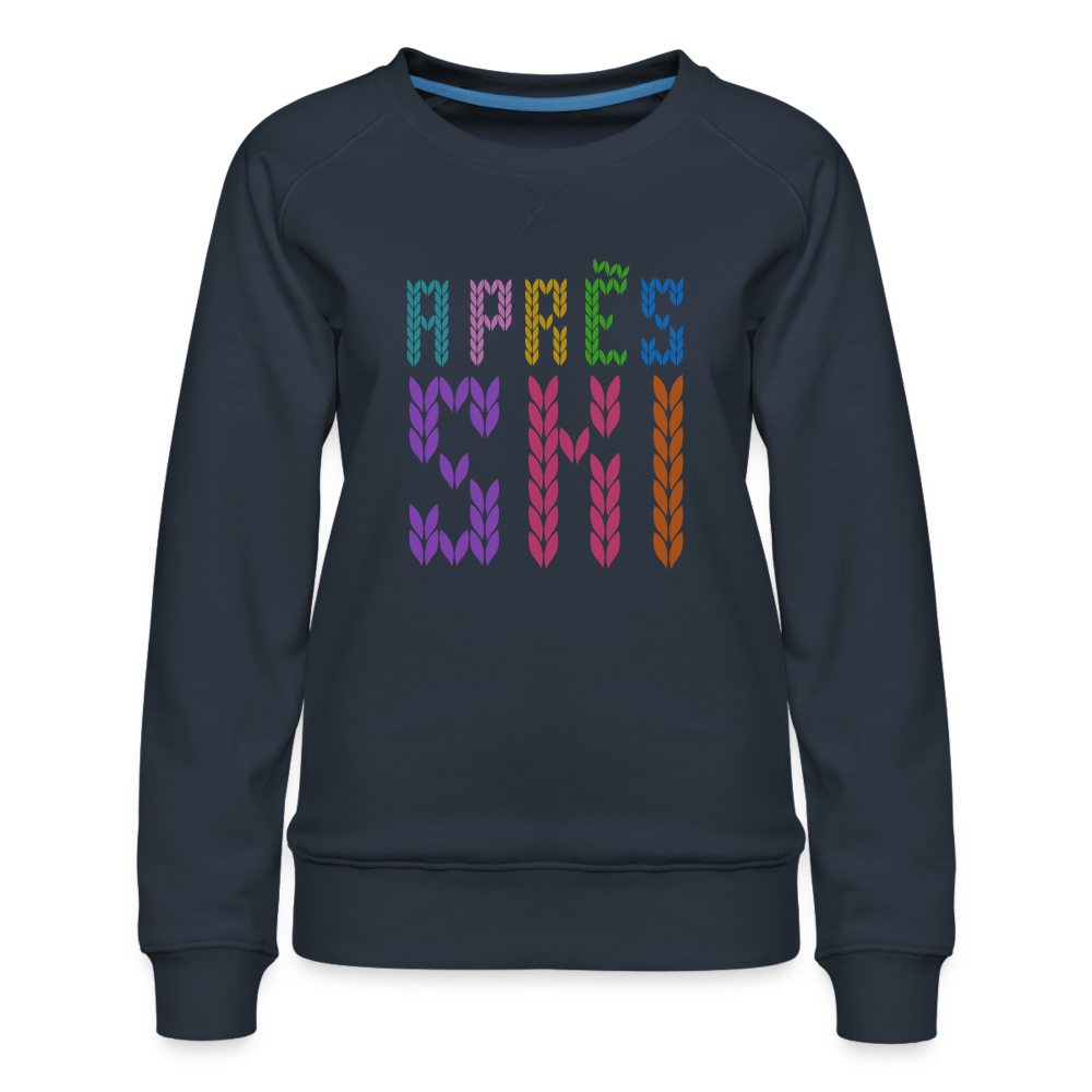 Après Ski Color Stitch Women’s Premium Sweatshirt - navy