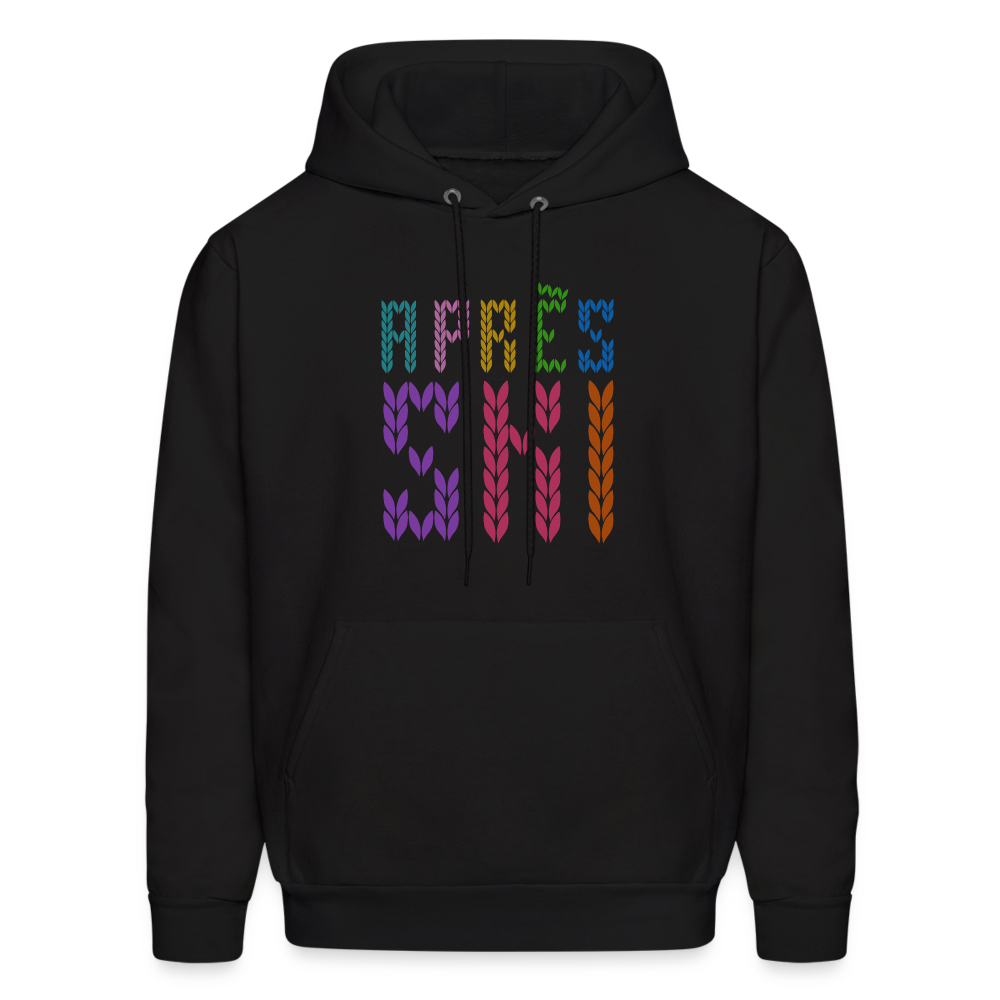 Après Ski Color Stitch Men's Hoodie - black
