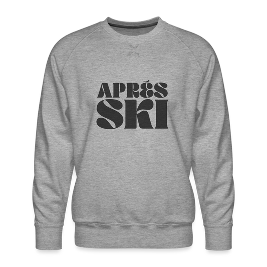 Après Ski Bubble Men’s Premium Sweatshirt - heather grey