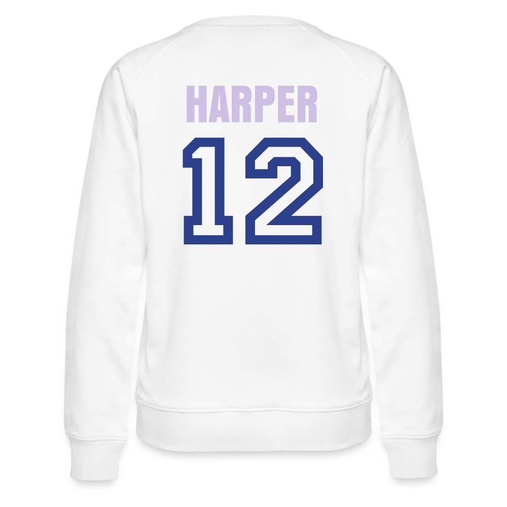 CUSTOM for Pretty Little Ballers Women’s Premium Sweatshirt - white