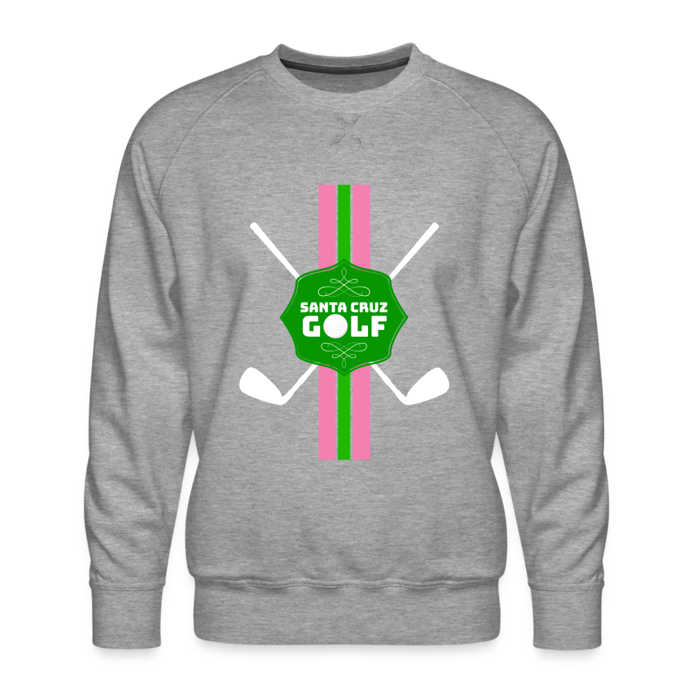CUSTOM for Santa Cruz Golf Men’s Premium Sweatshirt - heather grey