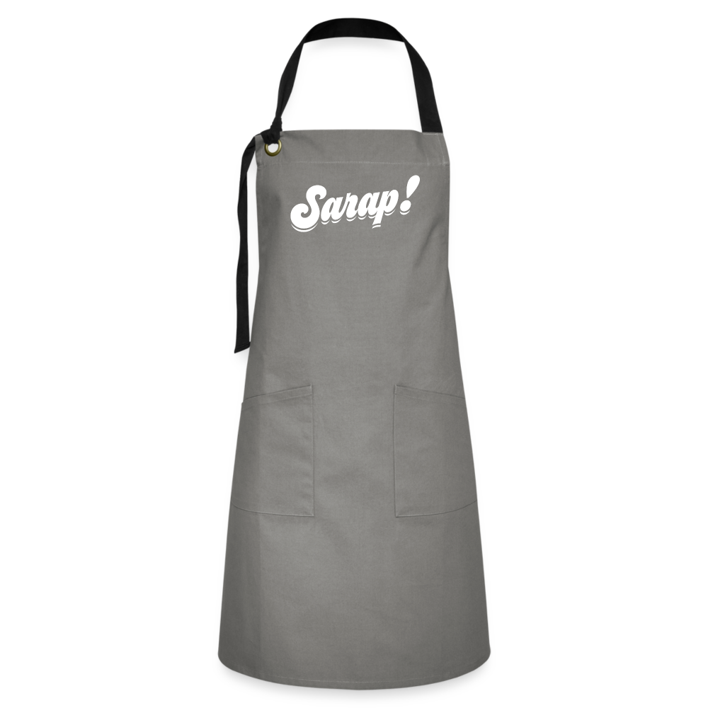 Sarap! Artisan Apron - gray/black